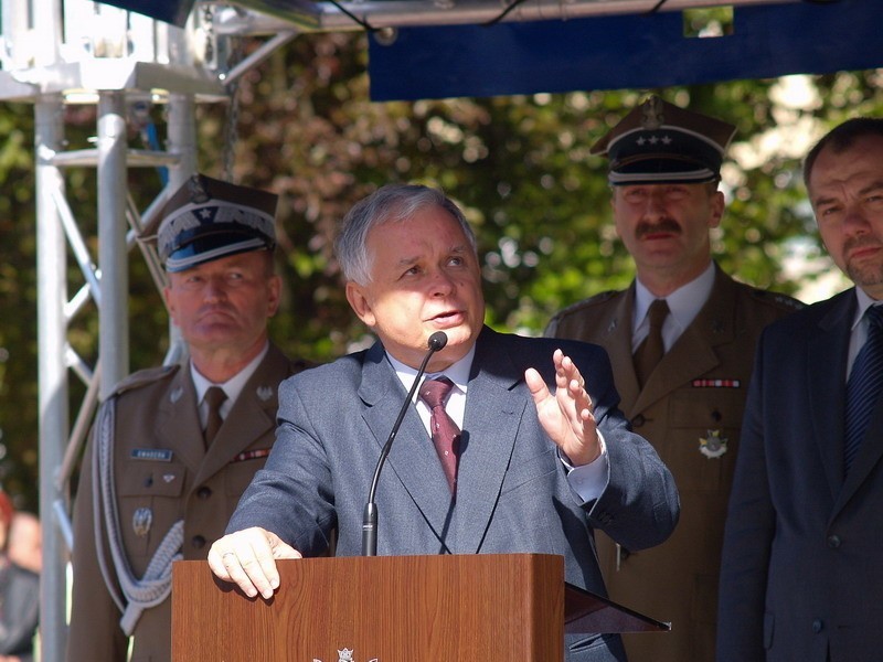 Lech Kaczyński w Koszalinie