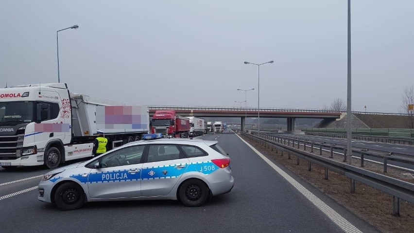 Wypadek na autostradzie A4 między węzłami Kędzierzyn-Koźle i...