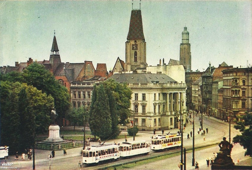 Widok na bank Alexanderhaus - początek lat 40-tych XX wieku