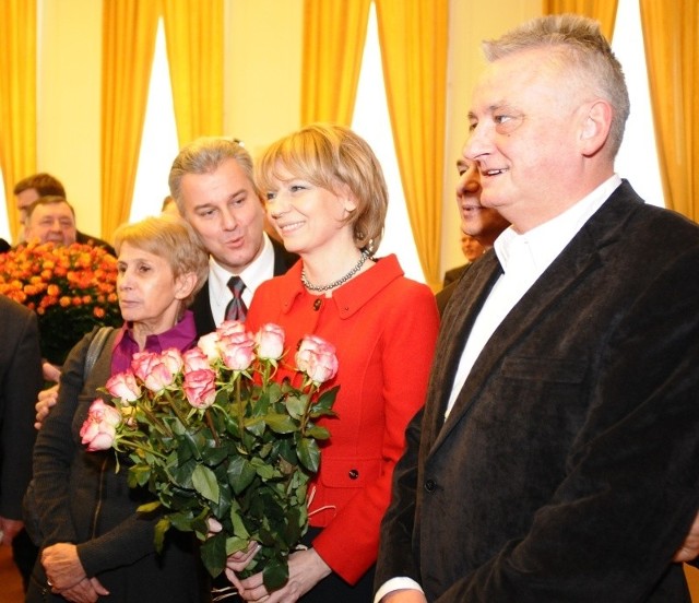 Hanna Zdanowska w dniu zaprzysiężenia na prezydenta Łodzi 13 grudnia 2010 r.