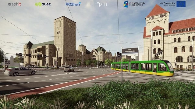 W ramach modernizacji ulicy Święty Marcin - na odcinku od Gwarnej do mostu Uniwersyteckiego - przebudowane zostanie torowisko i powstanie skręt dla tramwajów z Towarowej w Święty Marcin