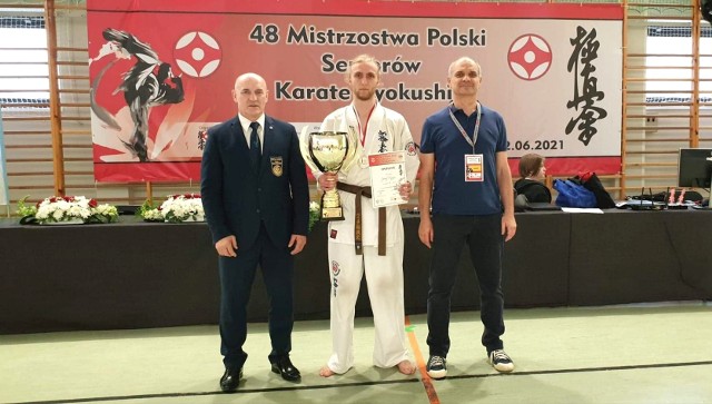 Jurek Pryga z Sosnowieckiego Klubu Karate został wicemistrzem Polski podczas 48. Mistrzostw Polski Seniorów Karate Kyokushin