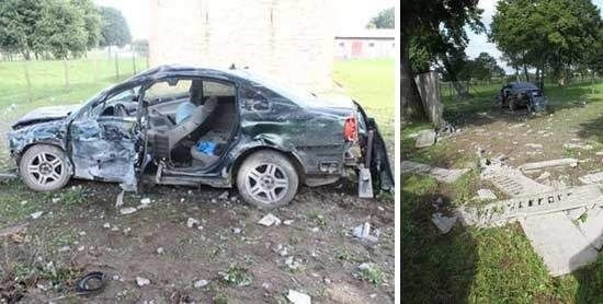 Tragedia w pożyczonym samochodzie. Nastolatek walczy o życie
