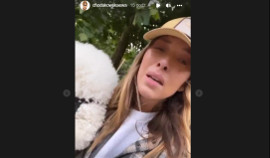 Roztrzęsiona Chodakowska płacze na Instagramie. Rowerzysta skrzywdził jej psa