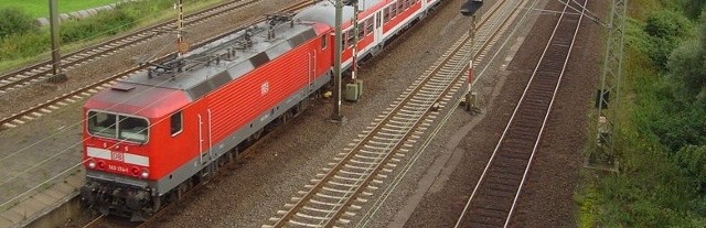Pociąg Deutsche Bahn.