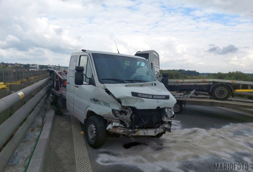 Zderzenie na autostradzie A4.