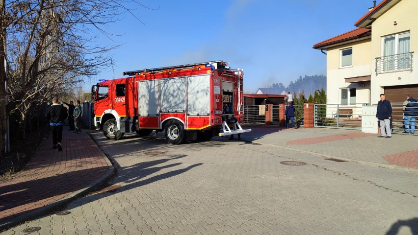 Pożar na osiedlu Bagnówka przy ul. Puchalskiego w...