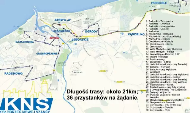 Taką trasę zaproponowali członkowie stowarzyszenia Kołobrzeg Nowej Szansy.