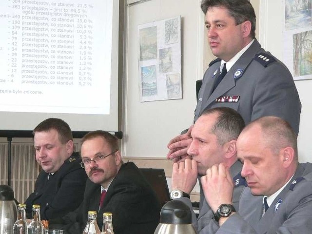 Bezpieczeństwo, to po pierwsze policja. - Myślę, że policja stanęła na wysokości zadania - ocenił podczas spotkania w starostwie Roman Sobczak, komendant buskiego garnizonu.