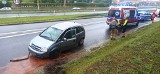 Wypadek na DTŚ w Katowicach. Ostrożnie, bo ślisko! Jechała DTŚ, przewróciła samochód w miejscu, gdzie często dochodzi do wypadków. ZDJĘCIA