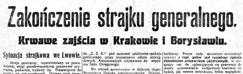 „Ulice starego, spokojnego Krakowa spłynęły krwią...”. Strajki i zamieszki w 1923 r.
