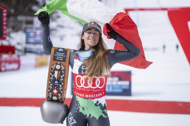 Sofia Goggia wygrała zjazd w Crans Montanie.