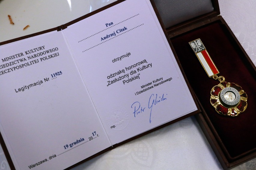 Dr Andrzej Citak wyróżniony przez ministra Odznaką Honorową "Zasłużony dla Kultury Polskiej" [ZDJĘCIA]