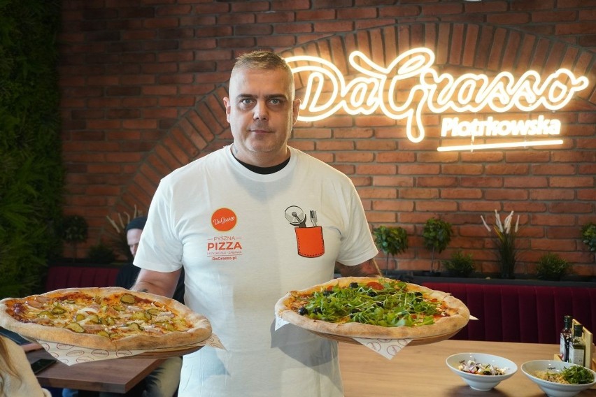 Nowa pizzeria Da Grasso otwarta przy ulicy Piotrkowskiej w Łodzi. To pierwszy w Polsce lokal tej sieci z nowym wystrojem