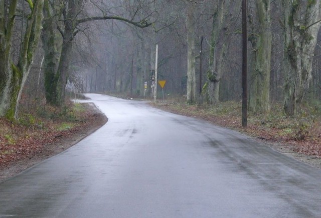 Tak wygląda skrzyżowanie "powiatówki" w stronę Czernicy  z drogą wojewódzką Kielce - Staszów. Jeden znak to zdecydowanie za mało.