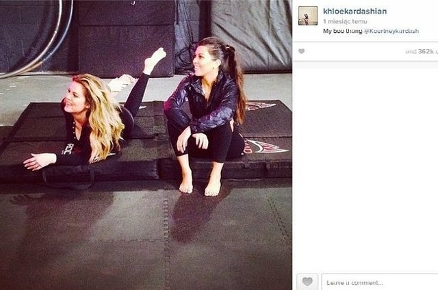 Khloe Kardashian i Kourtney Kardashian (fot. screen z Instagram.com)
