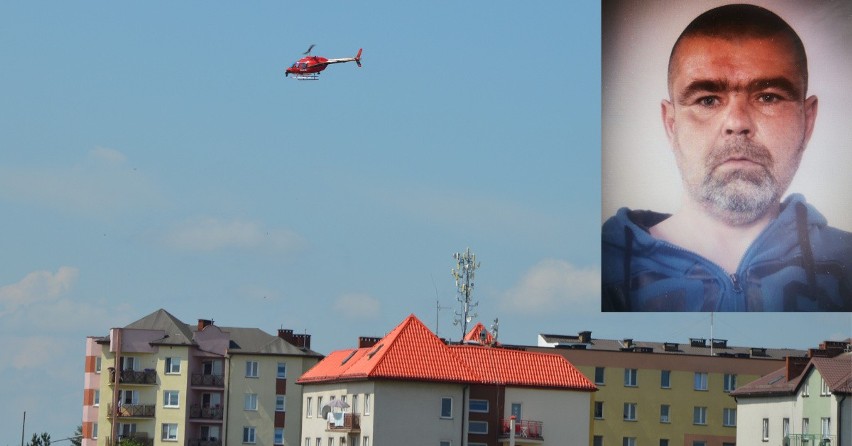 Policyjny helikopter krąży nad Wieluniem. Trwają poszukiwania mieszkańca Gaszyna ZDJĘCIA, FILMY
