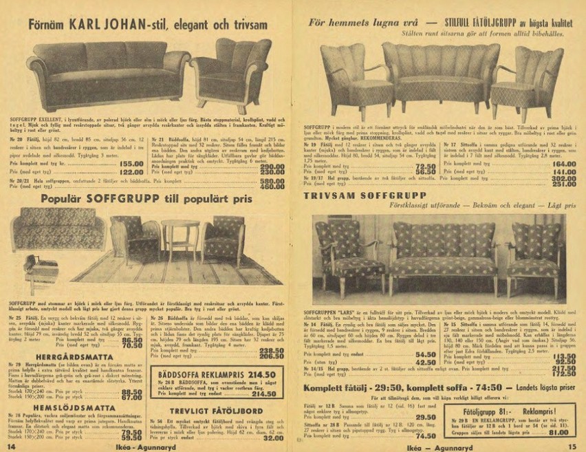 Broszura - jeszcze nie katalog -  z roku 1950