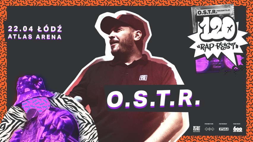 O.S.T.R. 120 Rap Fest już 22 kwietnia w Atlas Arenie w...
