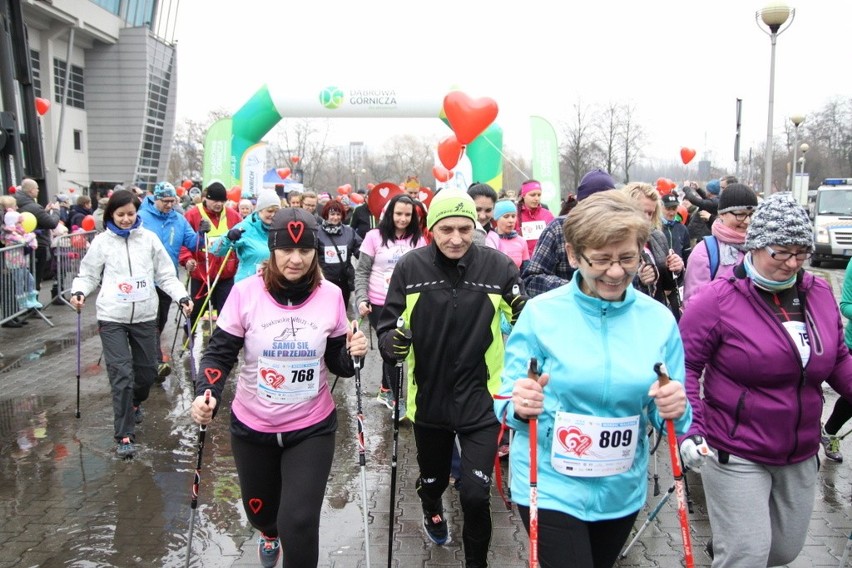 Bieg Walentynkowy 2017 w Dąbrowie Górniczej