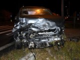 Wypadek w Białej Podlaskiej. Zderzyły się ze sobą dwa samochody. Młodzi mężczyźni trafili do szpitala