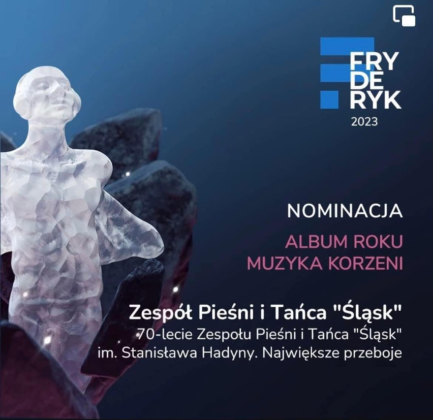Trzy nominacje do nagrody Fryderyk dla Zespołu „Śląsk”