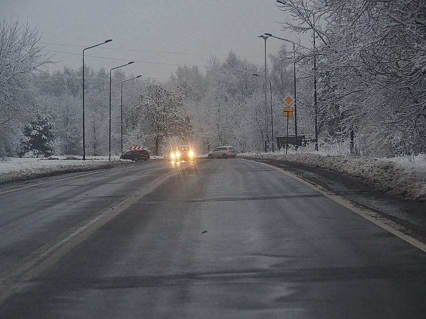Zima w Łodzi. Śnieg 7 stycznia 2021 roku
