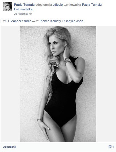 Paula Tumala ma 26 lat i jest fotomodelką