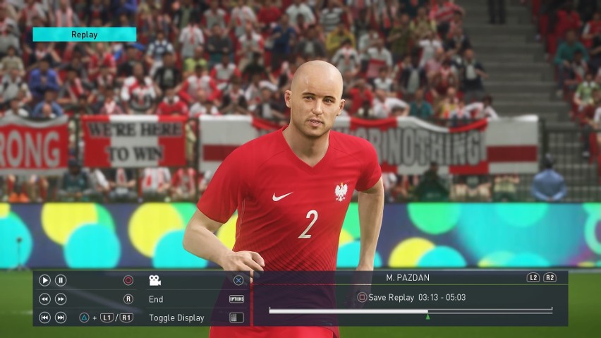 Reprezentacja Polski w grze Pro Evolution Soccer 2018 jest w...