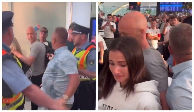Angielski sędzia finału Ligi Europy, Anthony Taylor z rodziną zaatakowany przez włoskich fanów AS Romy i eskortowany przez policję na lotnisku w Budapeszcie