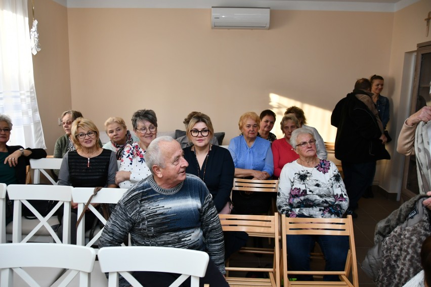 Podczas otwarcia Klubu Seniora w Nowym Korczynie.