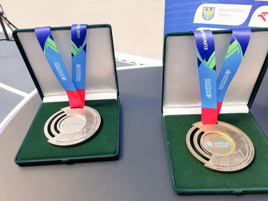 Na konferencji na Stadionie Śląskim zaprezentowano medale...