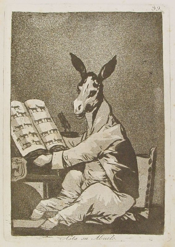 Francisco Goya, Kaprysy (Los Caprichos) 1799, ryc. 39, Asta...