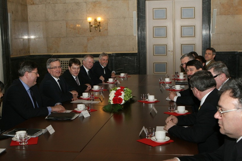 Prezydenci Polski i Węgier w Katowicach