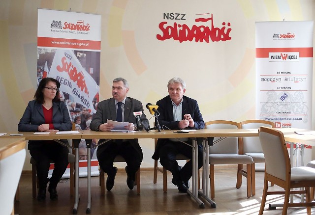 Konferencja prasowa NSZZ Solidarność w Gdańsku