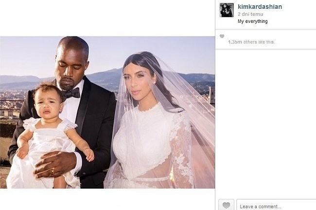 Kanye West, Kim Kardashian i North West (fot. screen z...