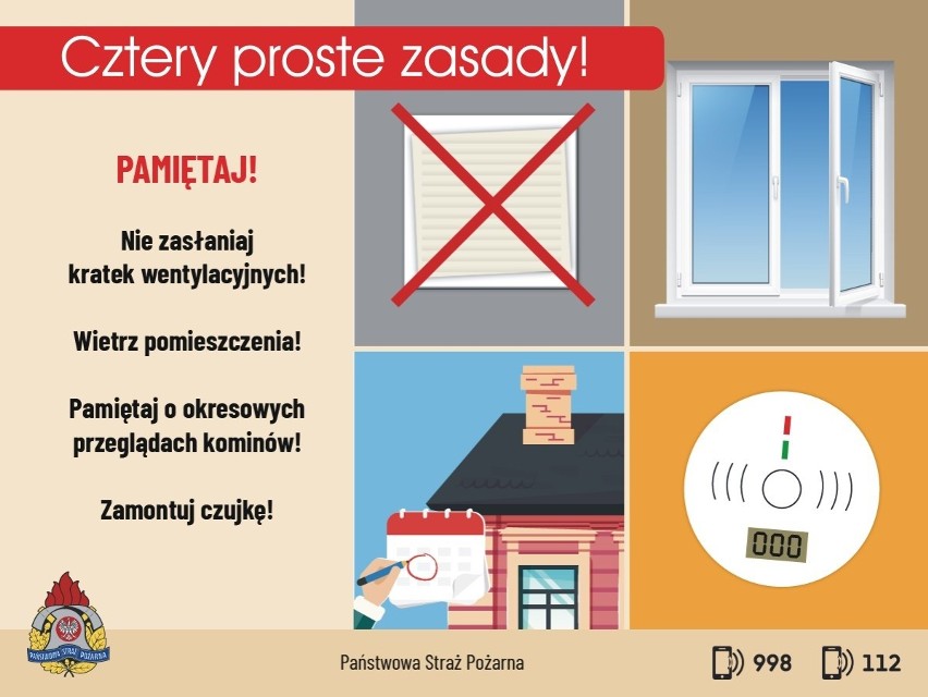 Jak podkreślają strażacy, czad jest bezwonny, dlatego tak...