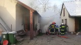 Pożar domu jednorodzinnego w Grabinie. Na szczęście nikt nie ucierpiał