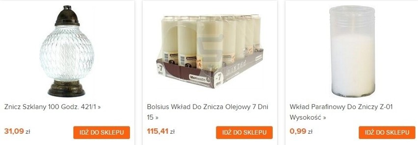 Ceny zniczy na Wszystkich Świętych i rodzaje zniczy zaskakują [ZDJĘCIA]