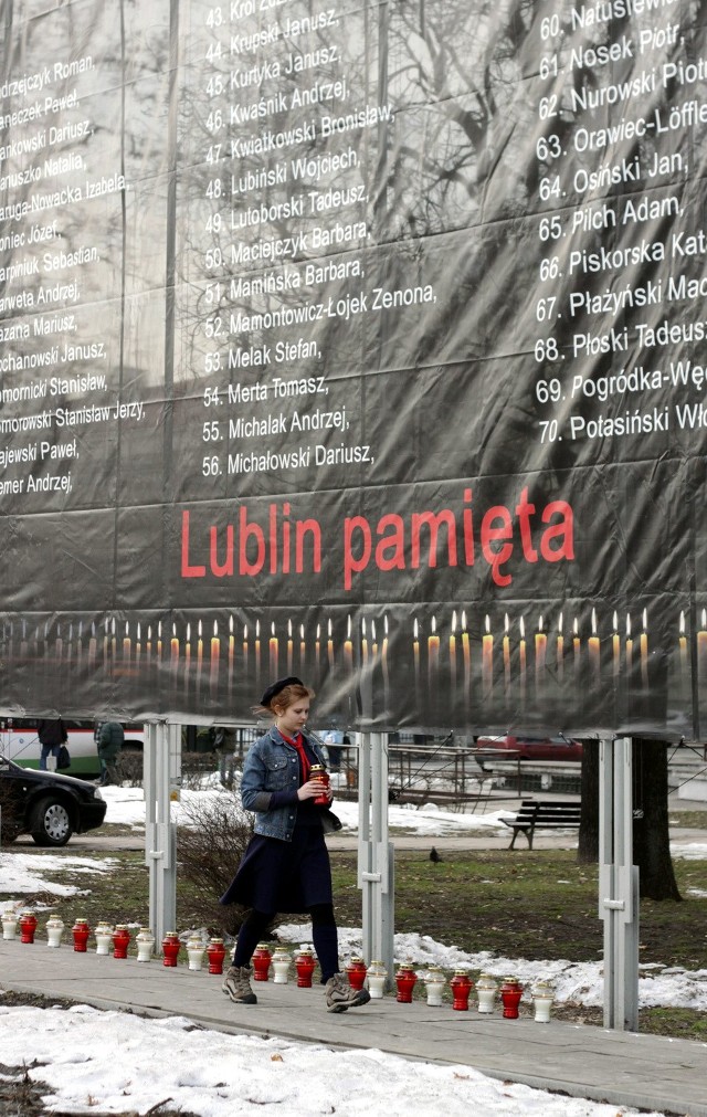 4. rocznica katastrofy smoleńskiej w Lublinie