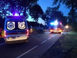 Poważny wypadek na DK22 koło miejscowości Łąg (pow. chojnicki). Auto osobowe dachowało! ZDJĘCIA