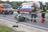 Wypadek pod Środą Śląską. Nie żyje motocyklista, mężczyzna w wieku około 30 lat