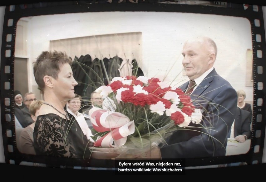 Kadry z wideoklipu piosenki burmistrza Trzebnicy