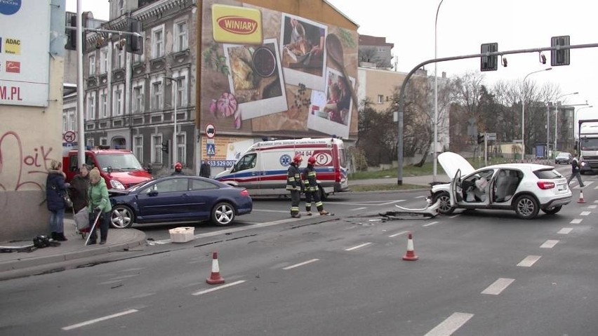 Wypadek w centrum Kalisza