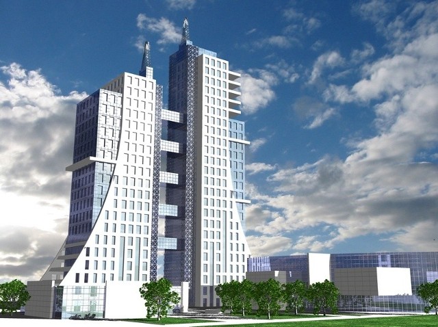 City Towers, czyli szklane domy, które miały stanąć na Wyspie Młyńskiej w Słupsku. Koszt budowy miał wynieść 100 milionów euro, czyli mniej więcej tyle, ile kosztowała budowa słupskiej obwodnicy. 