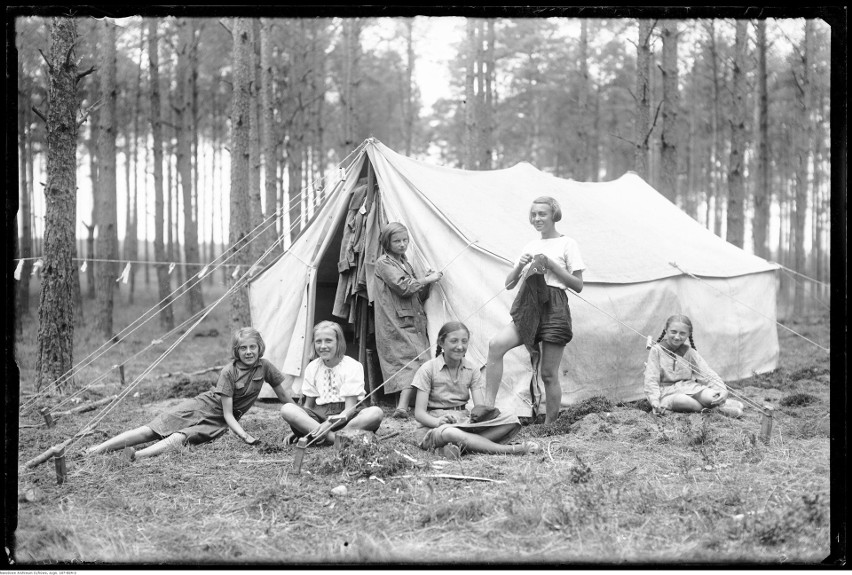 Obóz harcerzy z Garwolina, 1937 rok.