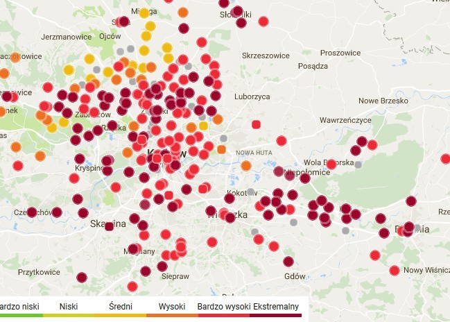 Smog powrócił do Małopolski. Normy znacznie przekroczone [DANE]