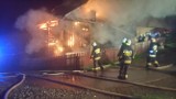 Pożar w Przyborowie-Moczarkach. Akcja gaśnicza trwała całą noc