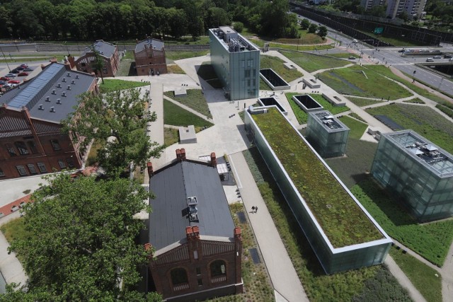 Widok szyb warszawa muzeum slaskie katowice z lotu ptaka 23.06.2020 fot. karina trojok / dziennik zachodni / polska press