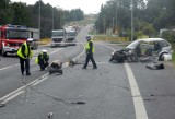 Kaplityny: Wypadek śmiertelny na DK 16. Kierowca suzuki nie żyje (zdjęcia)